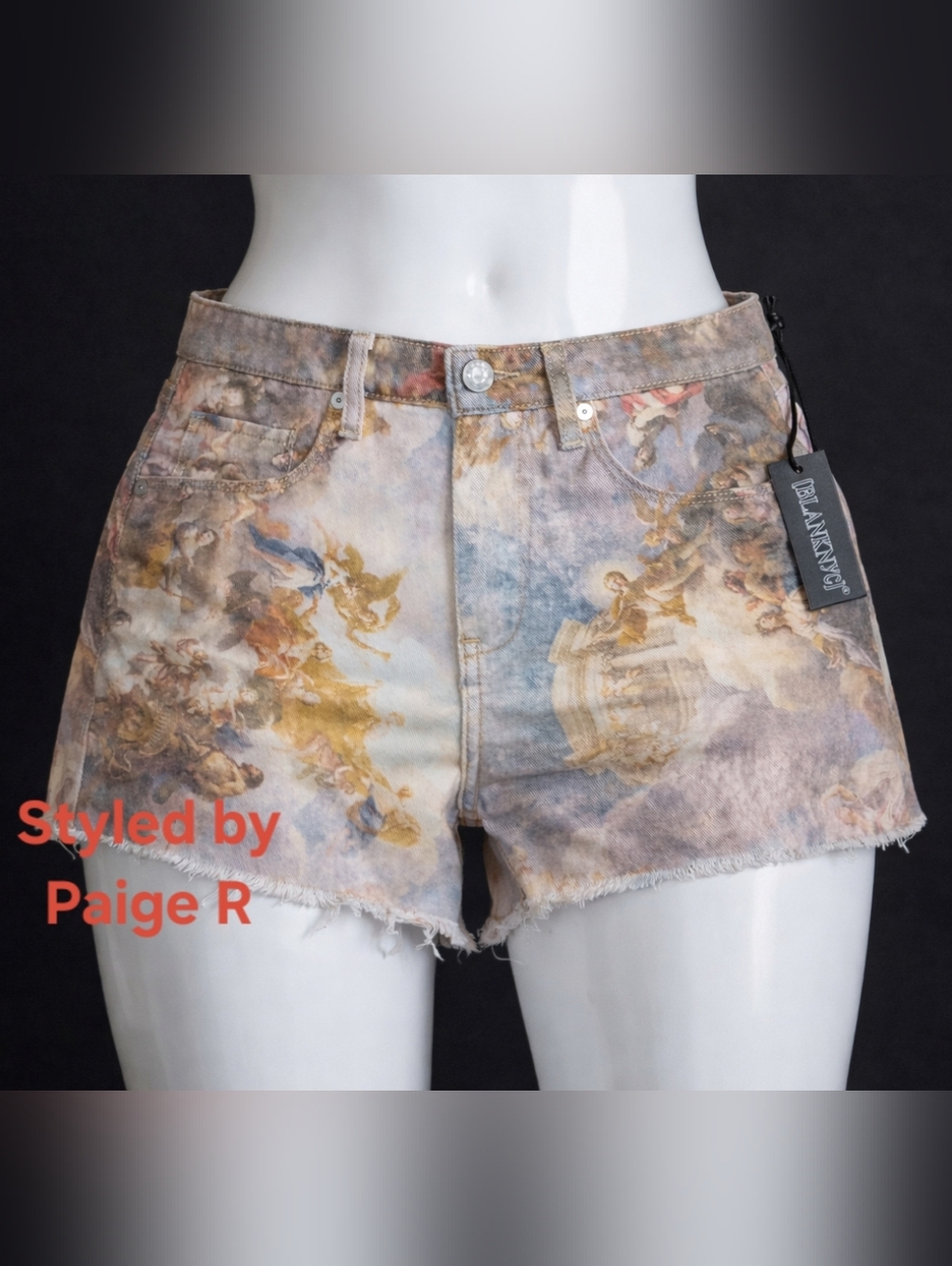 ❤️NWT BLANK NYC The Barrow Vintage High Rise Jean Denim Shorts Celestial 28 6
